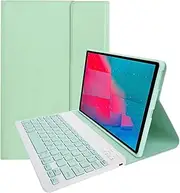 Leleyo Keyboard Case for Lenovo Tab M10 Plus 10.3 Inch FHD Tablet (TB-X606F/TB-X606X) / K10 (TB-X6C6), Smart Cover with Magnetic Removable Wireless Bluetooth Keyboard QWERTY (Green)