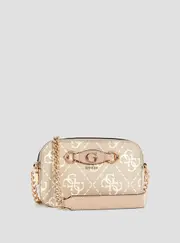 GUESS Women's Beige Logo Izzy Camera Bag