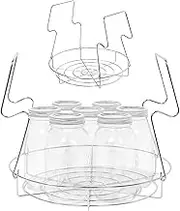 Water Bath Canning Rack,Canning Rack for Water Bath Canner - Stainless Steel Steamer with Handles Rack Steaming Rack Stand Canner Canning Racks Stock Pot Anti Scalding for Manson Jars Pochy