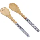 Wooden Salad Serving Set, Kitchen Utensils for Cooking (2 Pieces)