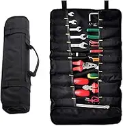 TZAONEN Super Roll Tool Bags with 37 Small Tool Bag for Mechanic, Electrician & Hobbyist
