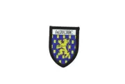 Patch printed embroidery travel souvenir shield crest city france flag auxerre