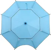 MNNM Beach Umbrella with Tilt, Sun Shade Umbrella for Fishing, Portable Outdoor Umbrella, Waterproof Round Umbrella for Patio, Beach, Fishing (Color : Blue, Size : 2m)