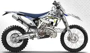Kungfu Graphics Custom Decal Kit for TE FE 125 250 300 350 450 501 2015, White, Style 002