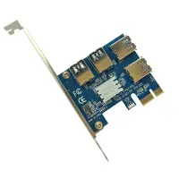 在飛比找蝦皮購物優惠-Pci-e 轉 PCI-E 適配器 1 轉 4 PCI-Ex