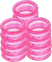 12 Pack Dog Grooming Scissor Rings Soft Silicone Finger Protectors Universal Fit for Pet Shears Comfortable Thumb Inserts Grips Vibrant Colors for Easy Organization