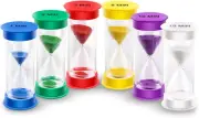 Sand Timer, Acrylic Hourglass Timer Colorful Sandglass Timer 1 Min/2 Mins/3 Mins