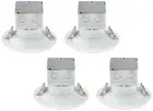 Tesler Canless 5"/6" White LED Retrofit Trims 4-Pack
