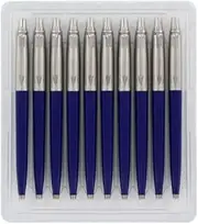 Parker Jotter Standard Blue Retractable Ballpoint Pen Blue Ink 10/Pack