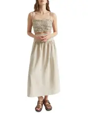 [Seed Heritage] Linen Ruched Top