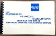 1992 GMC Wiring Diagram Manual Sierra Yukon Suburban CK 1500-3500 Electrical