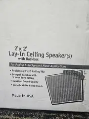 Valcom V-1422 2 x 2 Lay-In Ceiling Speaker with Backbox