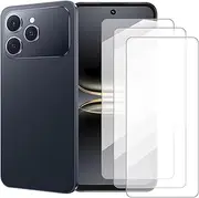 [Damolong] Screen Protector Compatible with Tecno Spark 40(6.67 Inch) [3 Pack] Glass Screen Protector Suitable for Tecno Spark 40, Tempered Glass Protective Film