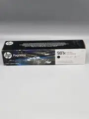 NEW HP 981X Black PageWide Cartridge (L0R12A) Warranty Exp SEP 2026