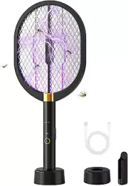Mosquito Zapper Electric Fly Swatter 3000V Bug Zapper Racket 2 in 1 Fly Zapper w