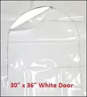 Boat Shrink Wrap Zipper Access Door 30" X 36" White Dr Shrink