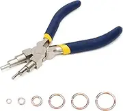 Coolrunner 6 In 1 Bail Making Pliers With Anti-Slip Handle for Jewelry Making - Wire Bending Tool for 3-10mm Bails, Loops, Hooks, Jump Rings