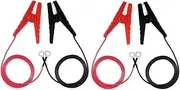 2/4 Electric Fence Wire Connector - Electric Fence Vault Cable, Abs Wire Splice Connector | Electric Fence Lead Wire with Alligator Clip, 2 Solar Connect Fence Junctions Charger 3ft/90cm