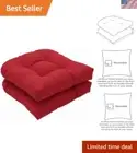 Durable Polyester Reversible Seat Cushions - Plush and Fade Resistant, 19x19"