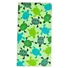 Sea Turtle Tropical Beach Towel Green Teal White Ocean Sealife 34 x 64 inch NEW