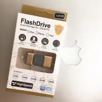 在飛比找蝦皮購物優惠-iPhone/IPad/IPod 隨身碟USB(土豪金128