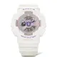 【CASIO 卡西歐】BABY-G 夢幻 未來風 甜心雙顯腕錶-白43.4mm(BA-110FH-7A)