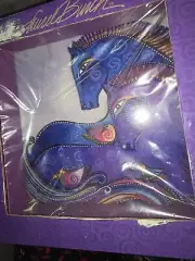 NIB Laurel Burch Westland Mystical Aquatic Mares Horses 8in X 8in Wall Art