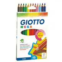 在飛比找誠品線上優惠-GIOTTO MEGA六角胖彩色鉛筆/12色