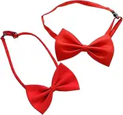[LIGIGWASH] 2pcs Bow Ties for Men Durable Polyester Wedding Accessories Minimalist Design for Parties and Academic Ceremonies for Groom and Formal Wear