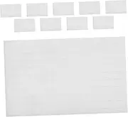 Mipcase 10pcs Box Sponge Mat Earrings Jewelry Display Pad Jewelry Insert Rings Display Tray Earring Cushions Pads Ring Organizer Inserts White Sponge