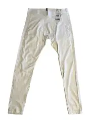 ADIDAS COMPRESSION LONG TIGHTS HP0577 WHITE MEN LARGE FOOTBALL FUTBOL SOCCER NWT