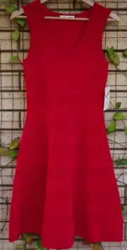 ALANNAH HILL Roll The Dice Dress in Lipstick Red Size 8 NWT