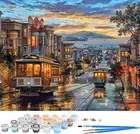 Paint by Numbers DIY Acrylic Painting Kit for Adult Kids,Digital Pigments Canvas
