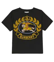 [Burberry Kids] Burberry Kids Sidney cotton jersey T-shirt Y 3 black