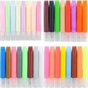 Pack of 32 Candle Pens, Magic Puffy Pens, 3D Art Safe Pen, 3D Printing Bubble Pen Watercolor Pen, Magic Decor Drawing Pens for Greeting Birthday Cards Kids DIY Birthdays Stationery, 10ml