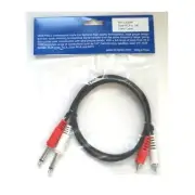 RCA to Dual 1/4" Cable 3 feet