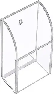 SmarTopus Clear Acrylic TV Remote Control Holder Wall Mount Storage Box Media Organizer Rack