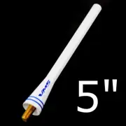 FITS 04-18 NISSAN TITAN WHITE SPC STYLE ALUMINUM STUBBY SHORT ANTENNA 5" AM FM (for: Nissan)
