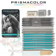 Prismacolor Graphite Drawing Set - 18 Pieces - Water Soluable Pencils, Woodless