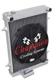3 Row Ace Champion Radiator W/ 10" Fan for 1979 1980 Triumph Spitfire (for: Triumph)