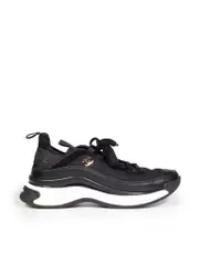 Black Interlocking CC Logo Trainers