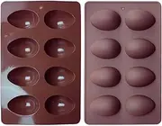 CENRF Easter Egg Shaped Chocolate Mold | Easter Egg Tray Egg Shaped Ice Tray,Silicone Baking Supplies for Cake Decoration, Chocolate