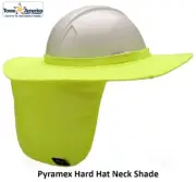 Pyramex Hard Hat Brim with Neck Shade - Hi-Viz Yellow