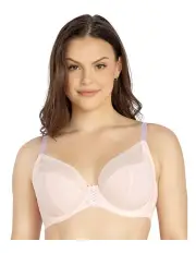 [Parfait] Shea Supportive Full Bust Plunge Bra in Petal Pink