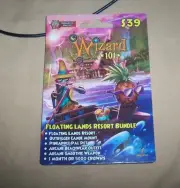 new Wizard 101 Pirate 101 FLOATING LANDS RESORT BUNDLE Game Card Crowns Mount