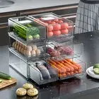 Drawer Type Container High Capacity Stable Transparent Eggs Storage Box Drawer