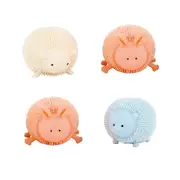 4x Fumfings 7cm Light Up Puffer Soft Animal Squish Kids Sensory Toy 3y+ Assorted