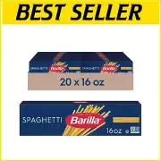 Barilla Durum Wheat Spaghetti 16 Oz - Non-GMO and Kosher - Ideal for Meal Prep