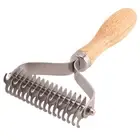 Pet Grooming Brush, 2 Sided Undercoat Rake for Dogs & Cats, Dematting Comb2572