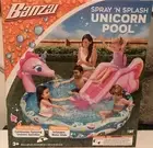 Banzai Spray 'N Splash Unicorn Inflatable Pool! New & Sealed in Box! Ships Today